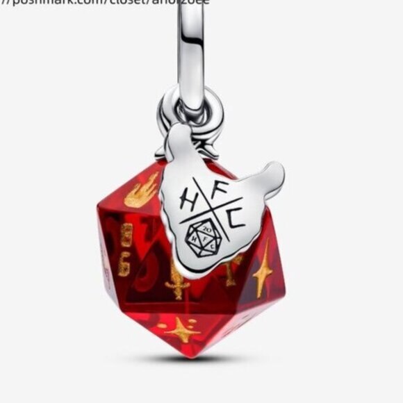 Pandora Stranger Things Hellfire Club Dice Dangle Charm - Picture 2 of 6